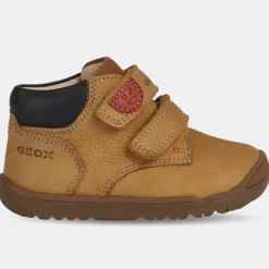 Best Geox Baskets en Velours de Cuir Macchia camel