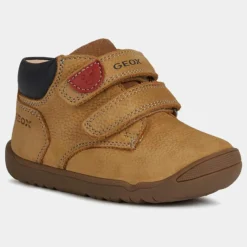 Best Geox Baskets en Velours de Cuir Macchia camel