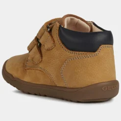Best Geox Baskets en Velours de Cuir Macchia camel