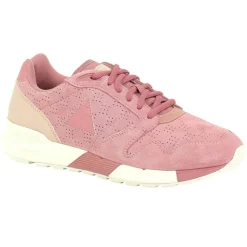 Outlet Le Coq Sportif Baskets en Velours de Cuir Omega X W Summer Flavor roses