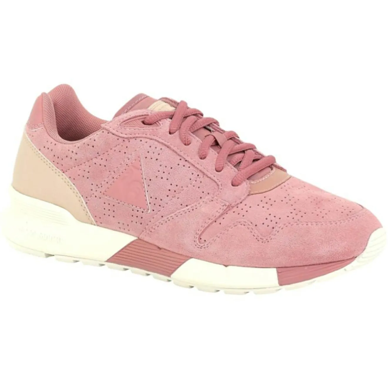 Outlet Le Coq Sportif Baskets en Velours de Cuir Omega X W Summer Flavor roses