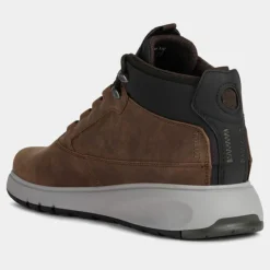 Outlet Geox Baskets en Velours de Cuir Aerantis 4X4 marron