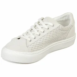 Clearance Palladium Baskets en Velours de Cuir ajourées Maliga Sud écrues