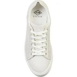 Clearance Palladium Baskets en Velours de Cuir ajourées Maliga Sud écrues