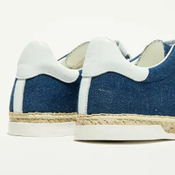 Femme Canal Saint Martin Baskets espadrilles en Cuir Lancry jean