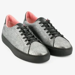 Clearance Mellow Yellow Baskets Evalie métallisées argentées