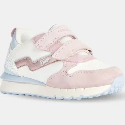Enfant Geox Baskets Fastics blanc/rose
