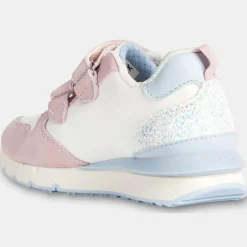 Enfant Geox Baskets Fastics blanc/rose