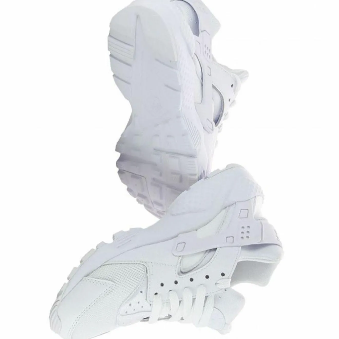 Femme Nike Baskets Huarache blanches