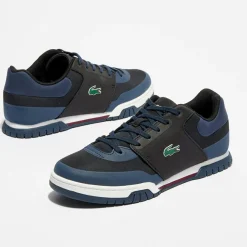 Discount Lacoste Baskets Indiana Evo 417 1 Q4 noir/bleu marine