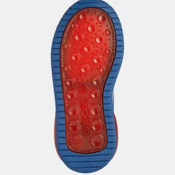 Enfant Geox Baskets Inek Mario x Super Mario à scratchs bleu/rouge