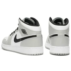 Sale Nike Baskets Jordan 1 Mid grises