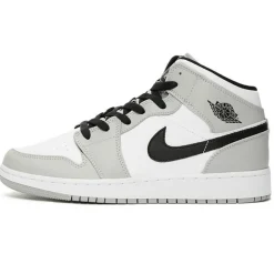 Sale Nike Baskets Jordan 1 Mid grises