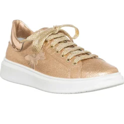 Discount Patrizia Pepe Baskets Lora rose doré