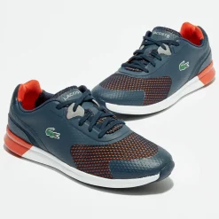 Homme Lacoste Baskets Ltr.01 317 6 bleu marine/rouge