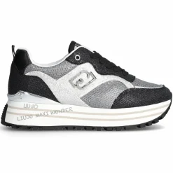 Femme Liu-Jo Baskets Maxi argenté/noir