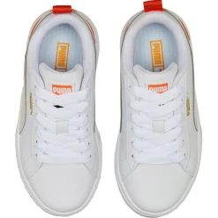 Enfant Puma Baskets Mayze Lth blanc/orange