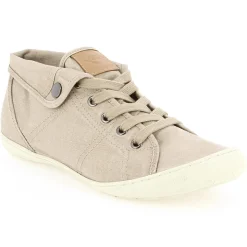 Clearance Palladium Baskets montantes en Toile Gaetane sergée sable