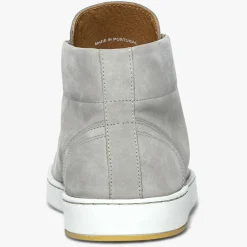 Best Bocage Baskets montantes en Velours de Cuir Hadrien grises