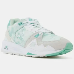 Femme Le Coq Sportif Baskets R1000 blanc/vert