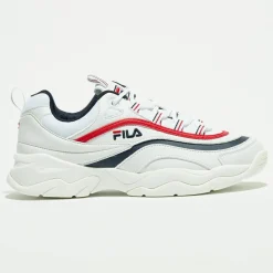 Outlet Fila Baskets Ray Low blanc/marine/rouge