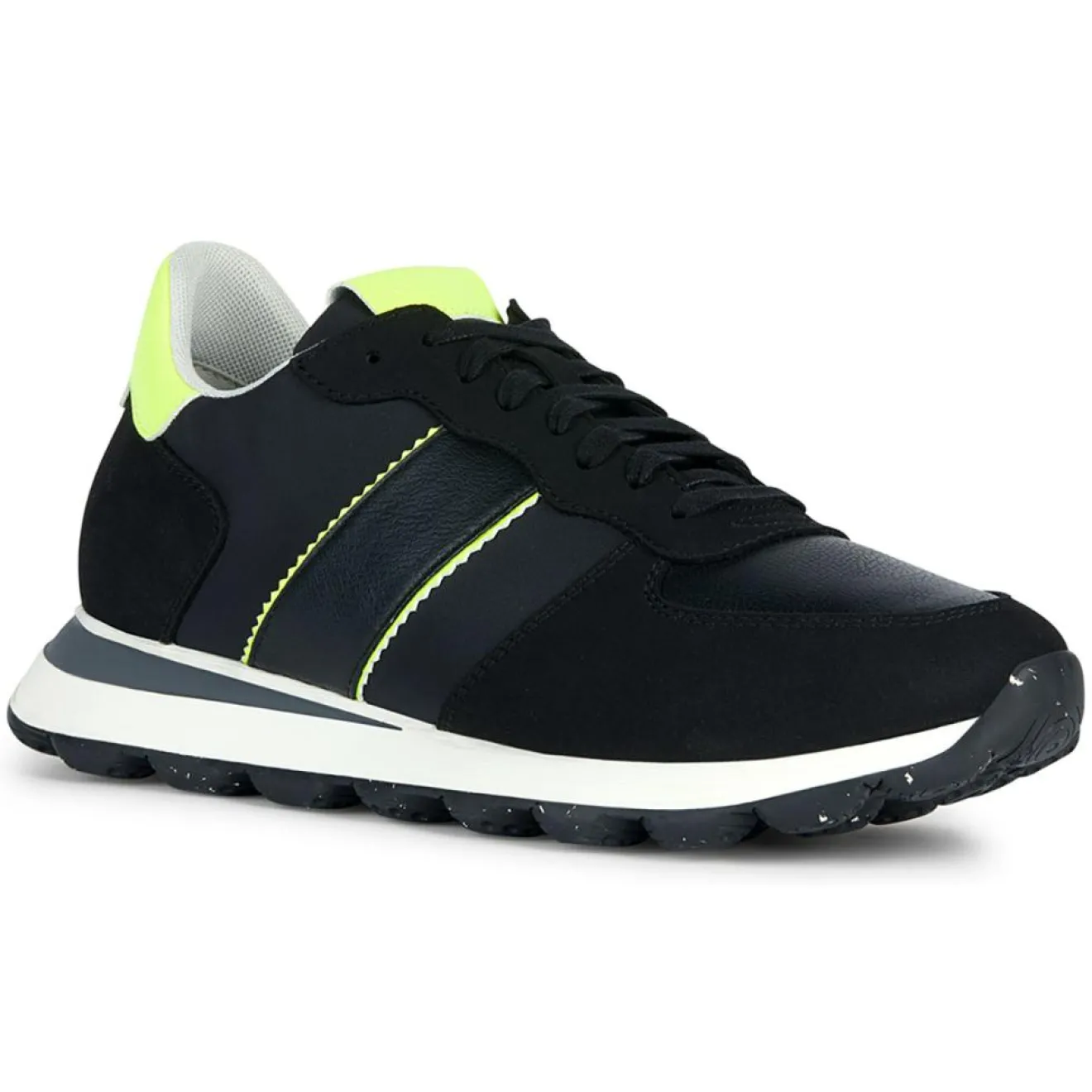 Homme Geox Baskets Spherica noir/citron