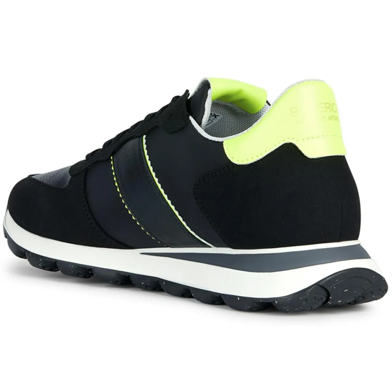 Homme Geox Baskets Spherica noir/citron