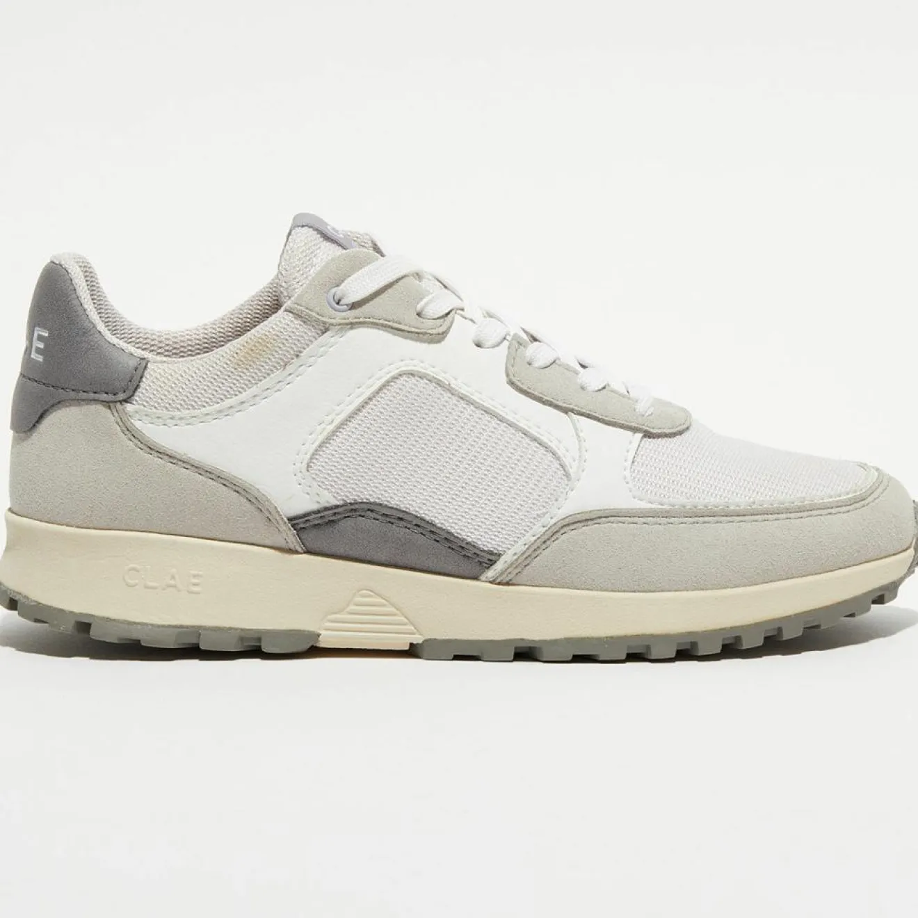 Femme Clae Baskets vegan Joshua blanc/gris
