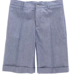 Discount Hackett London Bermuda en Toile de Coton bleu - 9A/15A