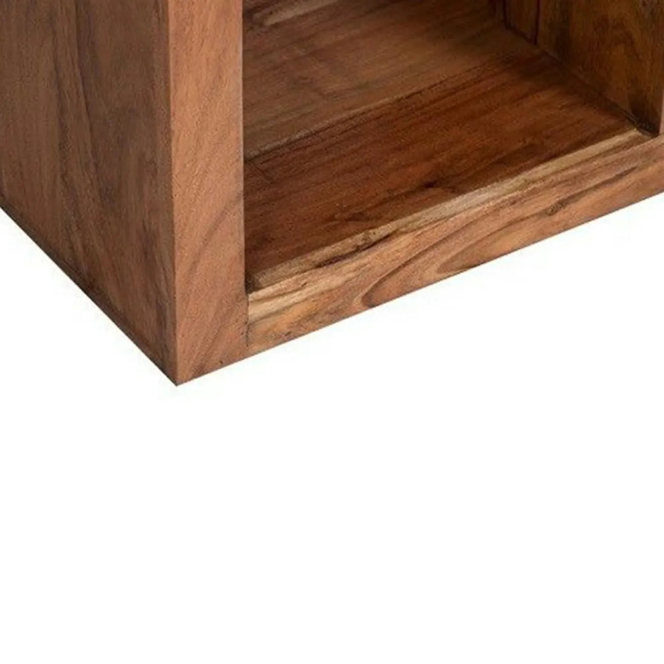 Bois & Chiffons Bibliothèque asymétrique acacia greco miel - 75x30x185 cm