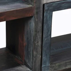 Bois & Chiffons Bibliothèque asymétrique manguier pushkar multicolore - 75x30x185 cm