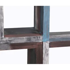 Bois & Chiffons Bibliothèque asymétrique manguier pushkar multicolore - 75x30x185 cm