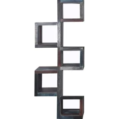 Bois & Chiffons Bibliothèque asymétrique manguier pushkar multicolore - 75x30x185 cm