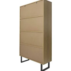 Online Home Deco Factory Bibliothèque Calypso marron/noir - 100x35x180 cm