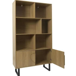 Online Home Deco Factory Bibliothèque Calypso marron/noir - 100x35x180 cm