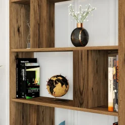 Sale Wooden Art Bibliothèque lima noyer - 90x180x20 cm