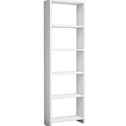 Wooden Art Bibliothèque new blanc - 160x50x19.6 cm