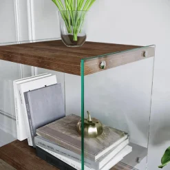 Best Homitis Bibliothèque R300 noyer - 40x80x35 cm