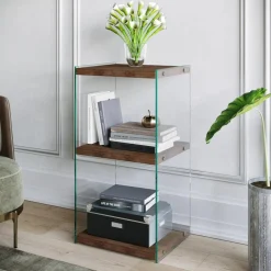 Best Homitis Bibliothèque R300 noyer - 40x80x35 cm