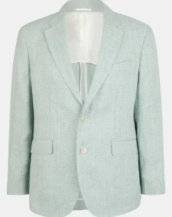 Sale Hackett London Blazer 100% Lin vert clair