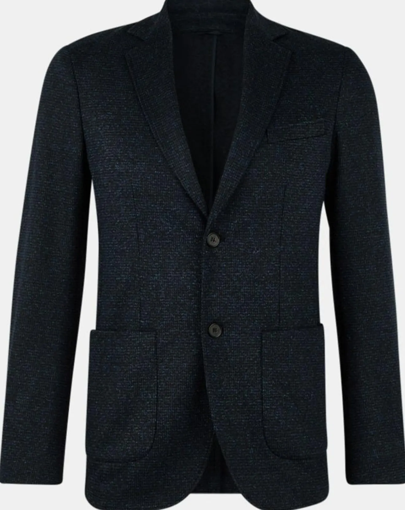 Homme Galeries Lafayette Blazer en Laine & Lin mélangés Stretch Laveste bleu marine