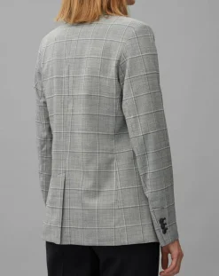 Femme Marc O'Polo Blazer en Laine mélangée à carreaux gris