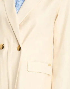 New Scotch & Soda Blazer en Lin mélangé écru