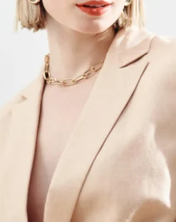 Caroll Blazer en Lin mélangé Isaline teint