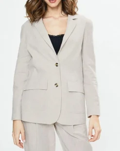 Femme Yerse Blazer en Lin mélangé Marianne beige