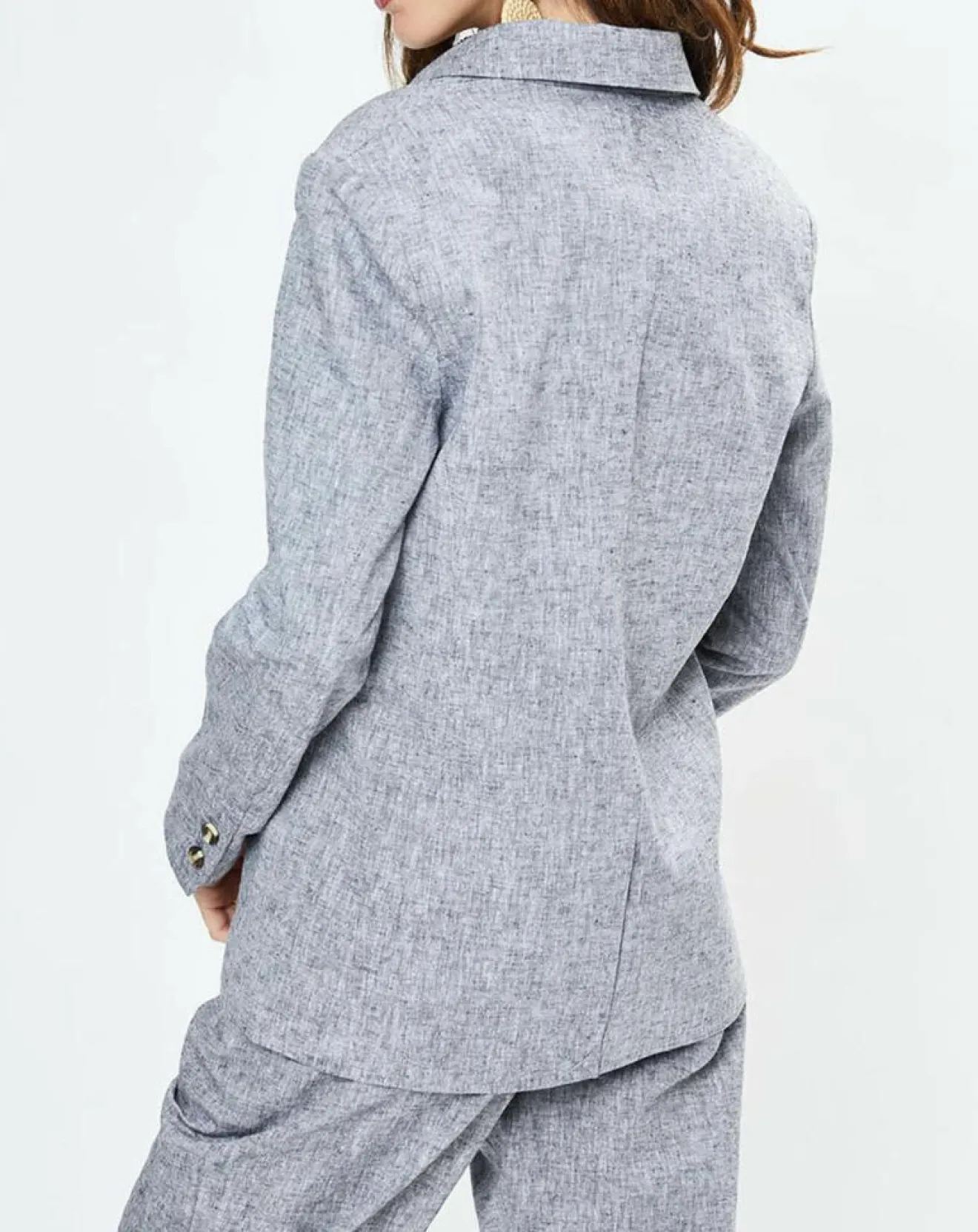 Yerse Blazer en Lin mélangé Marianne bleu marine