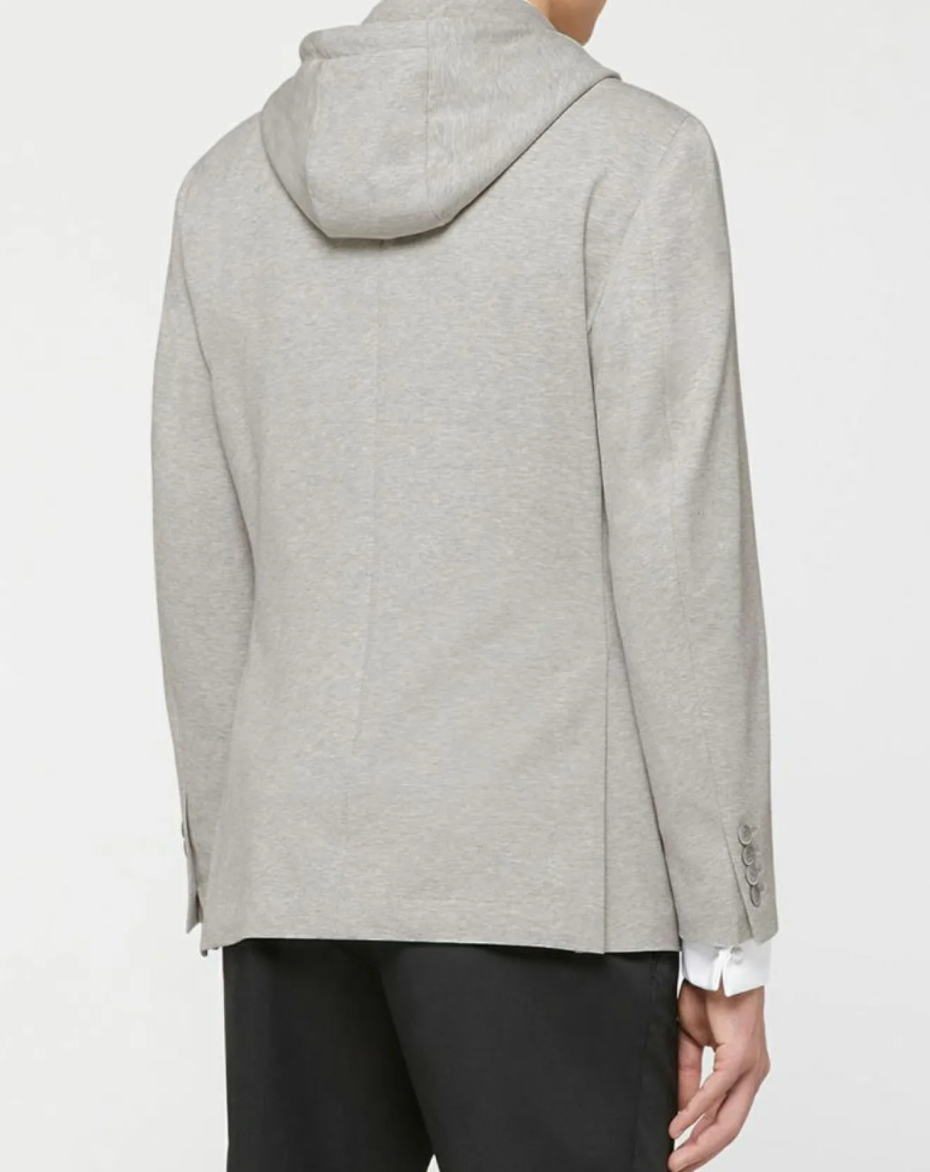 Clearance Hackett London Blazer Hoodie à capuche amovible gris clair