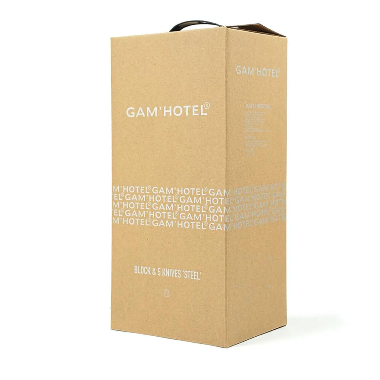 Gam'Hotel Bloc + 5 couteaux Steel noir