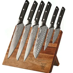 Bjorn Bloc avec couteaux de cuisine Erling Vantaa - 7 pièces