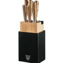 Best Bjorn Bloc avec couteaux de cuisine Jakob Porvoo bois mat - 8 pièces